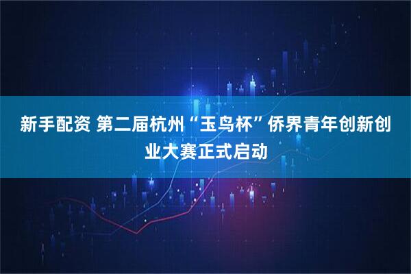 新手配资 第二届杭州“玉鸟杯”侨界青年创新创业大赛正式启动